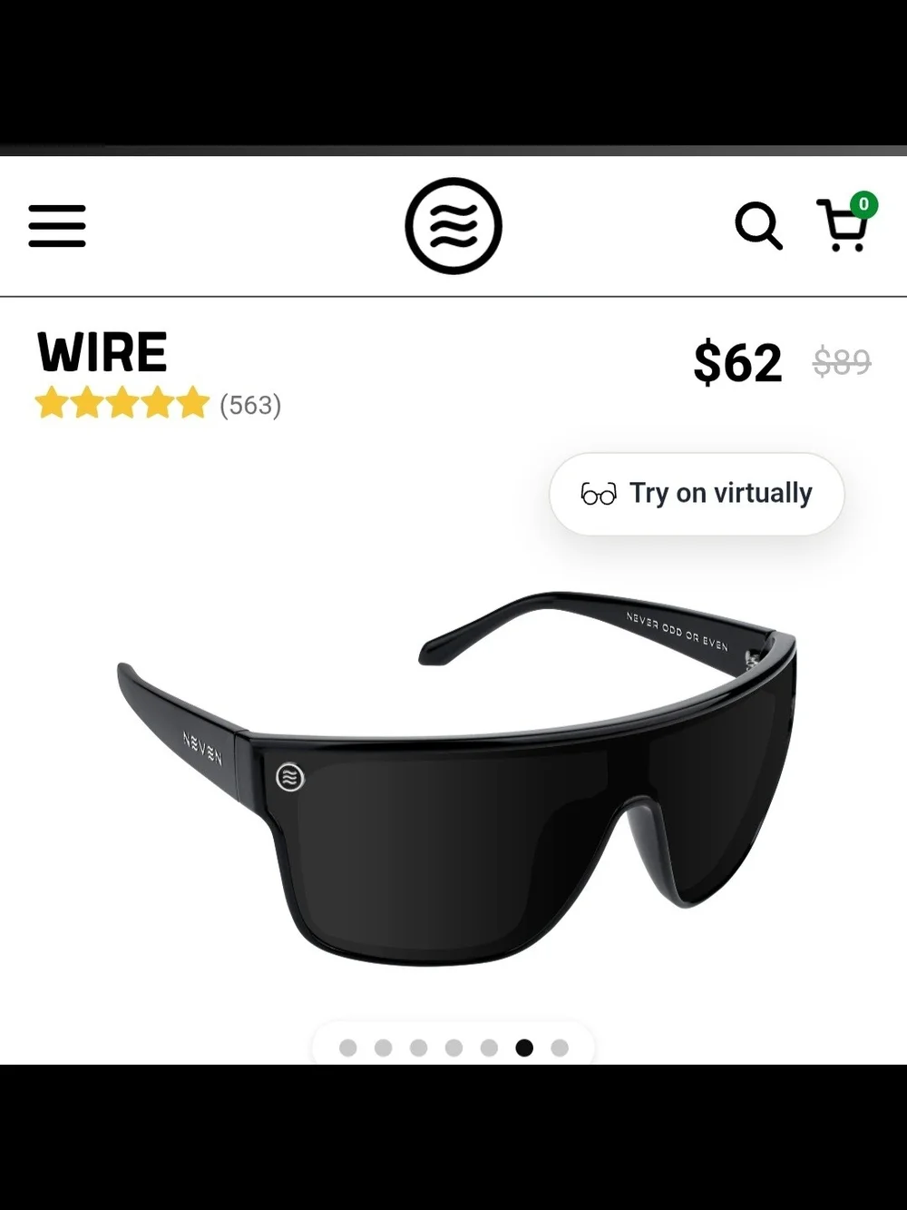 Men’s Black Shield Sunglasses — Sporty UV Protection
